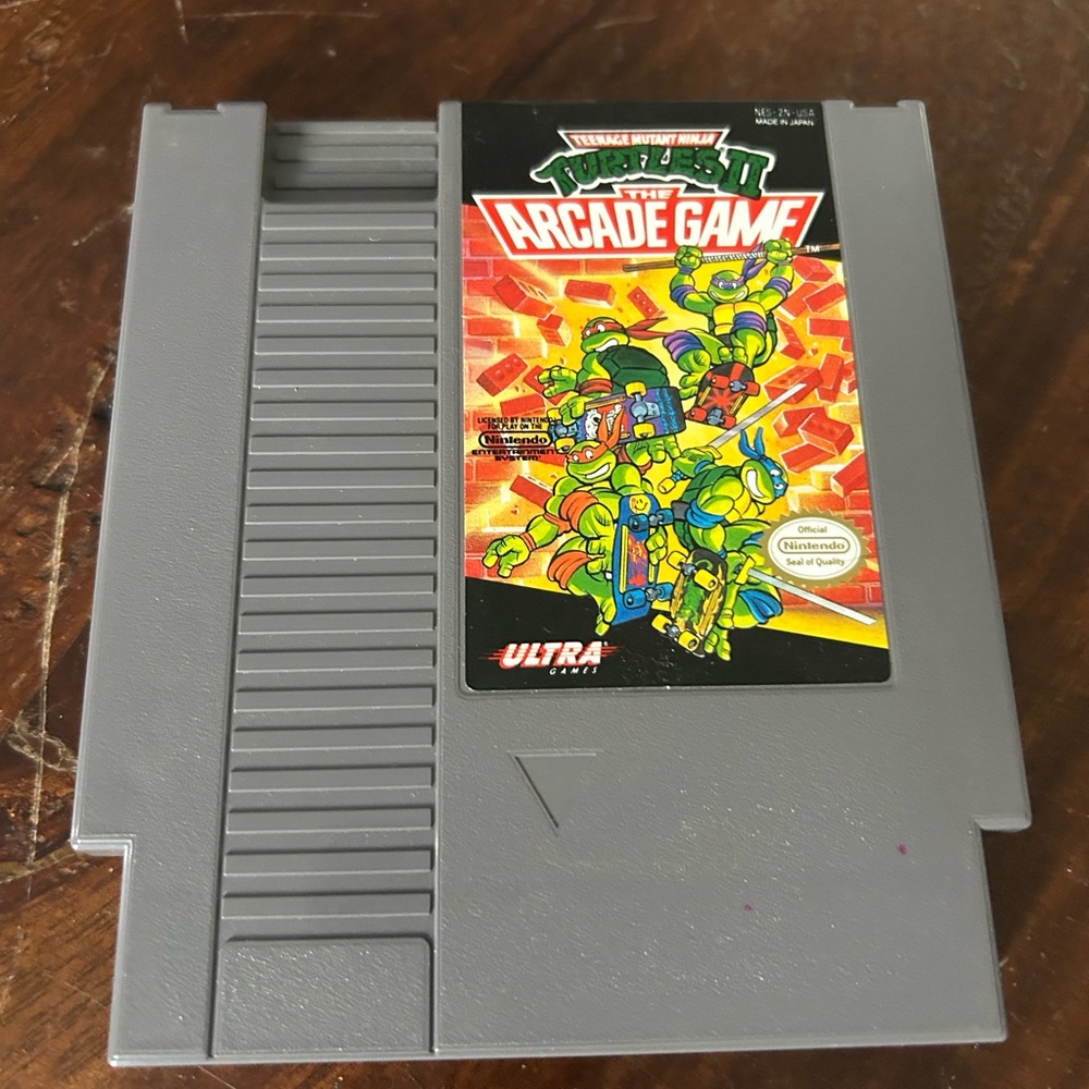 Nintendo Teenage Mutant Ninja Turtles NES Cartridge